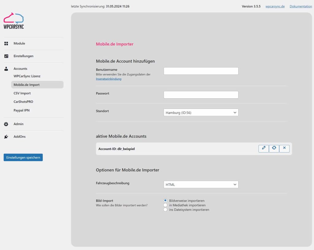 WPCS Mobile de Account