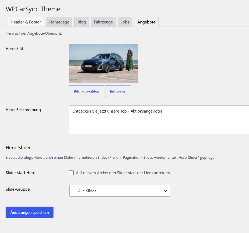theme settings